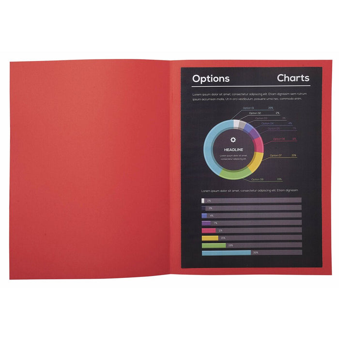 Sertar de îndosariere Exacompta Rock's Roșu A4 100 Piese