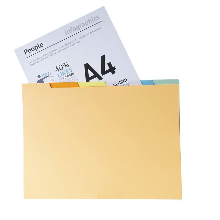 Sertar de îndosariere Exacompta Multicolor A4 60 Piese