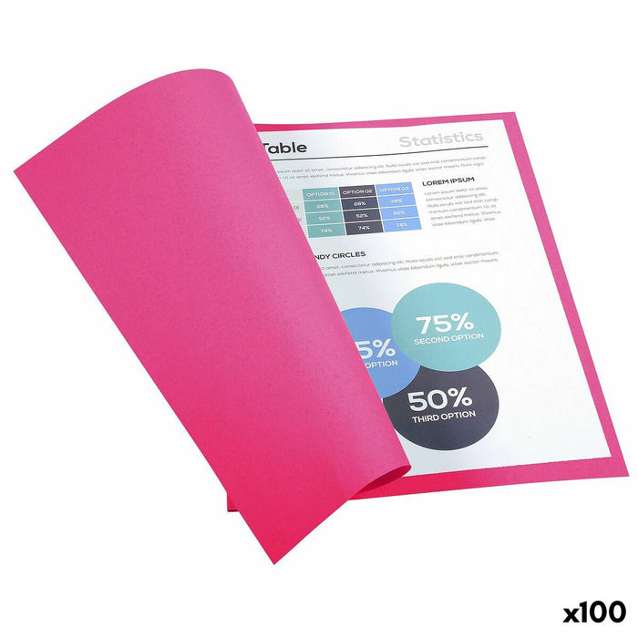 Sertar de îndosariere Exacompta Forever Fucsia A4 100 Piese