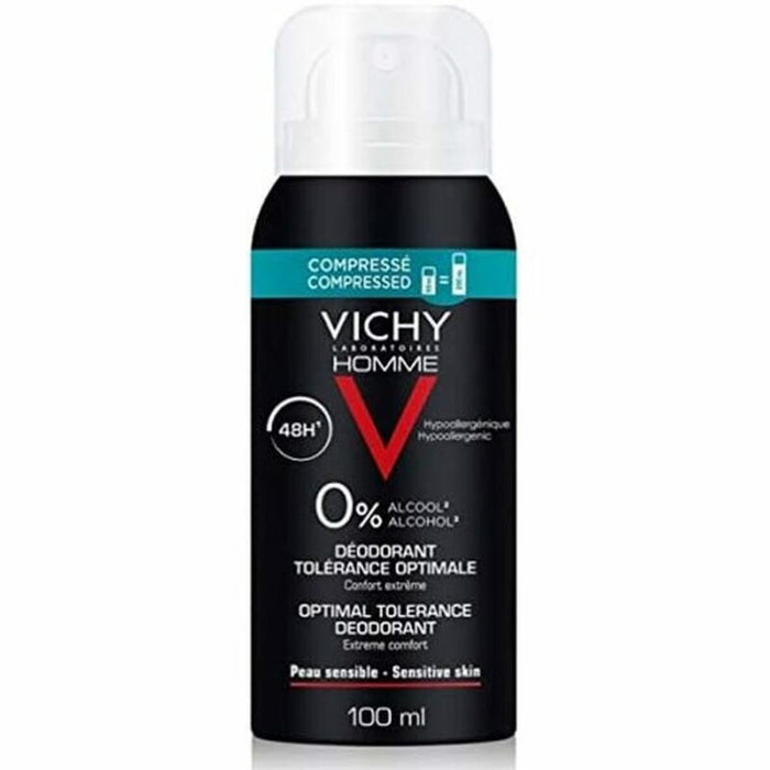 Deodorant Spray Vichy Tolérance Optimale Bărbați Fără Alcool 48 ore Adulții unisex (100 ml)