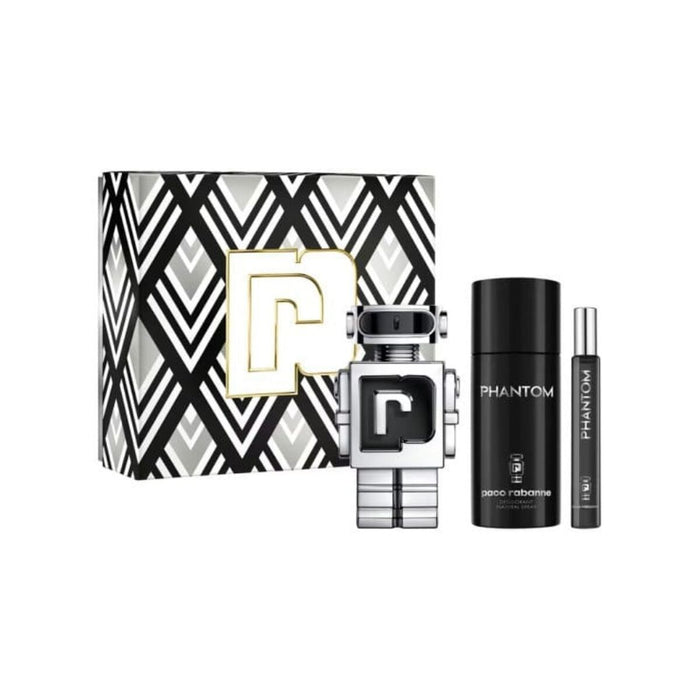 Set de Parfum Bărbați Paco Rabanne Phantom 3 Piese