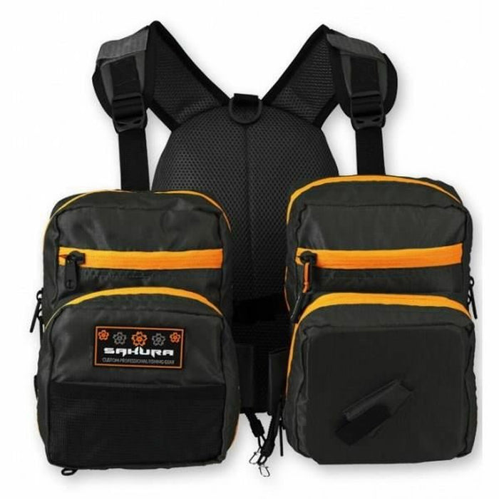 Rucsac SAKURA Portocaliu/Negru