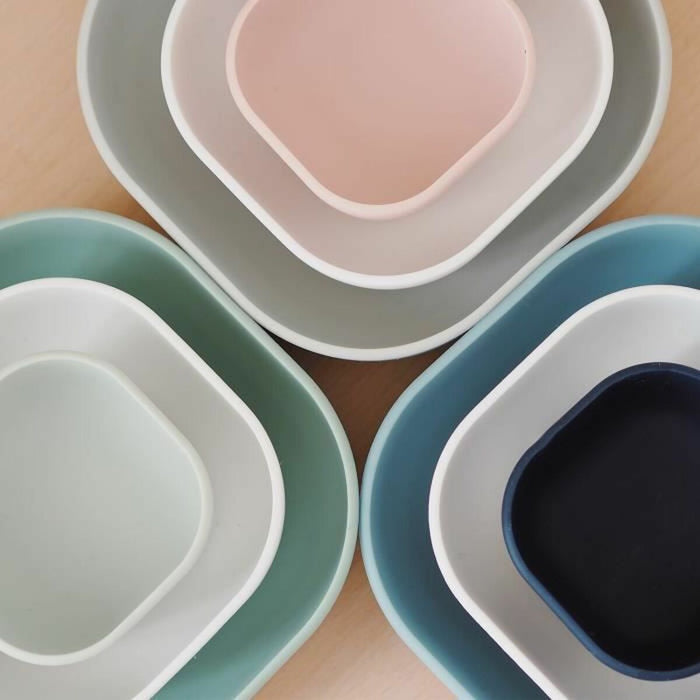 Set de recipiente pentru mâncare de bebe Béaba 3 Piese Silicon Roz