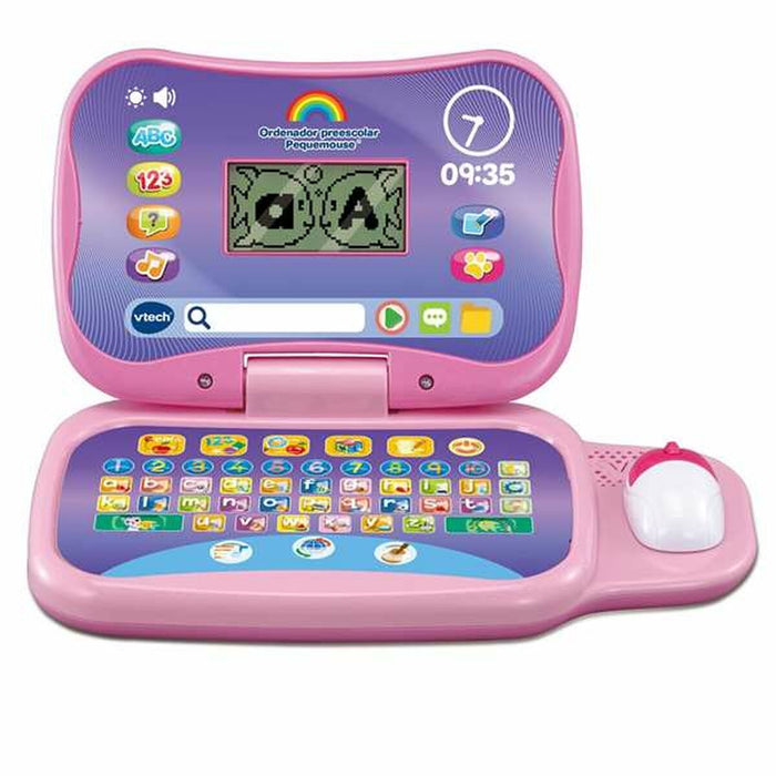 Laptop jucărie Vtech Pequemouse ES 32,5 x 7,8 x 33 cm Roz
