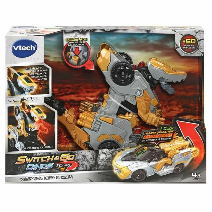 Vehicul Transformator Vtech Switch & Go Dinos - Vulcanion, Mega Dragon