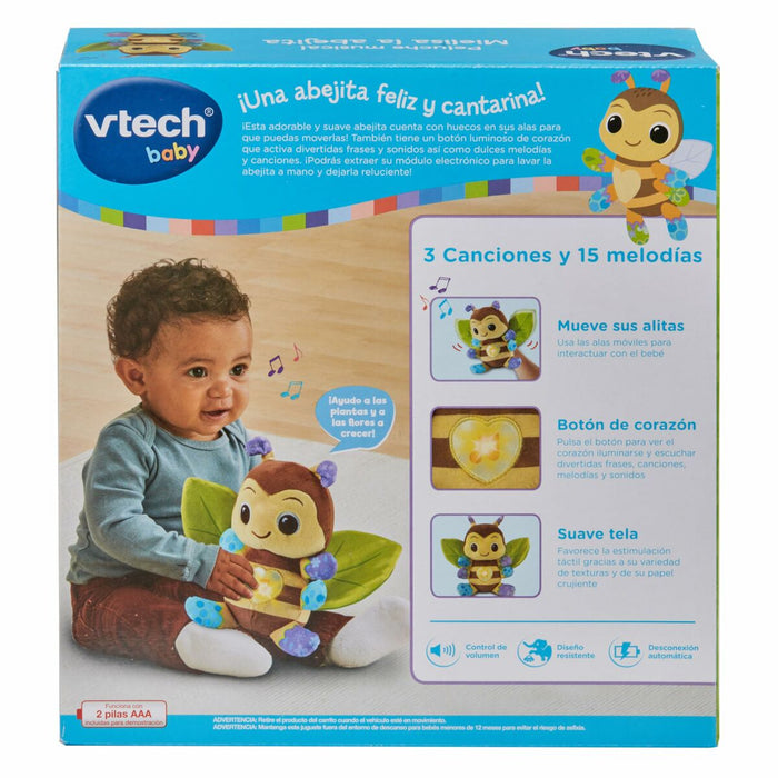 Jucărie de Pluș cu Sunet Vtech Mielisa Albină 22,5 x 11,6 x 24,1 cm