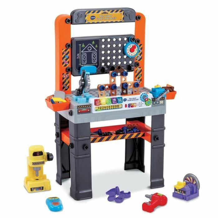 Set deunelte pentru copii Vtech Mon super établi interactif 62 Piese