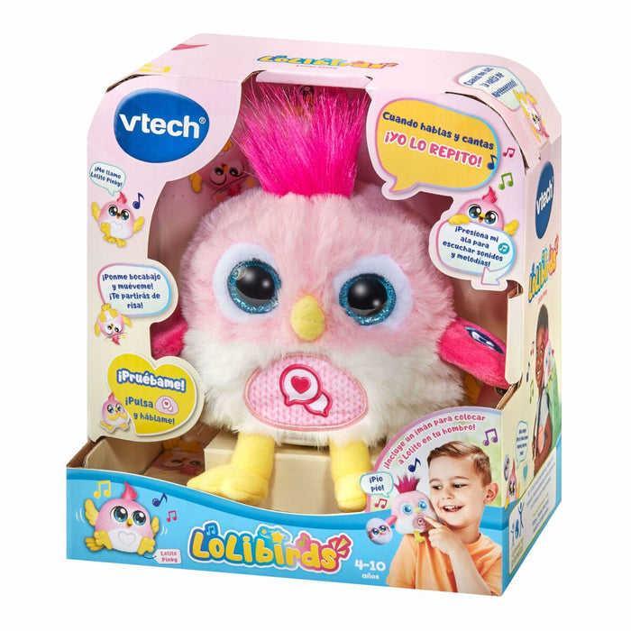 Jucărie de Pluș cu Sunet Vtech Lolibirds Lolito Roz