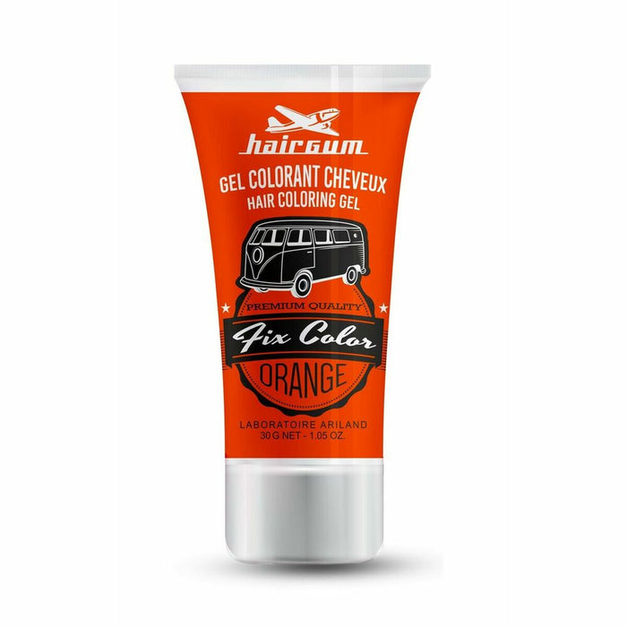 Neilgalaikiai dažai Hairgum Fix Color Gel Fixator Portocaliu Orange 30 ml