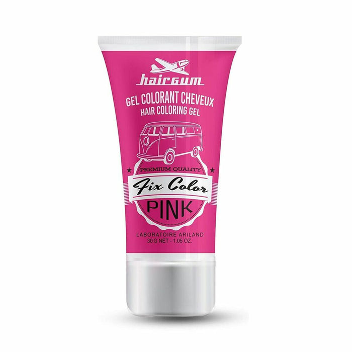 Neilgalaikiai dažai Hairgum Fix Color Roz Gel Fixator 30 ml