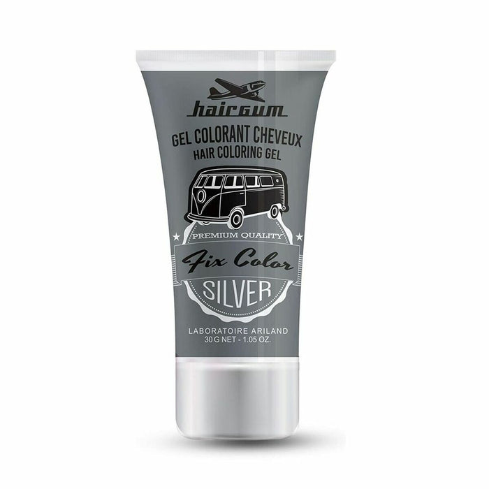 Neilgalaikiai dažai Hairgum Fix Color Argintiu Gel Fixator 30 ml