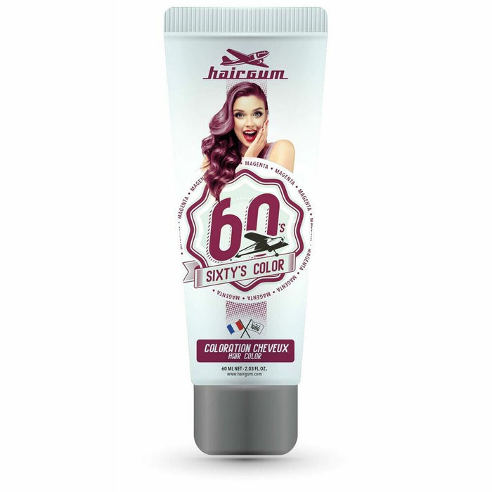 Pusiau laikinas dažas Hairgum Sixty's Color Magenta (60 ml)
