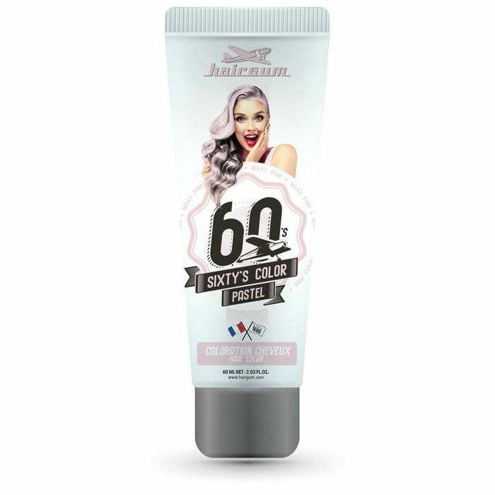 Pusiau laikinas dažas Hairgum Sixty's Color milky pink (60 ml)