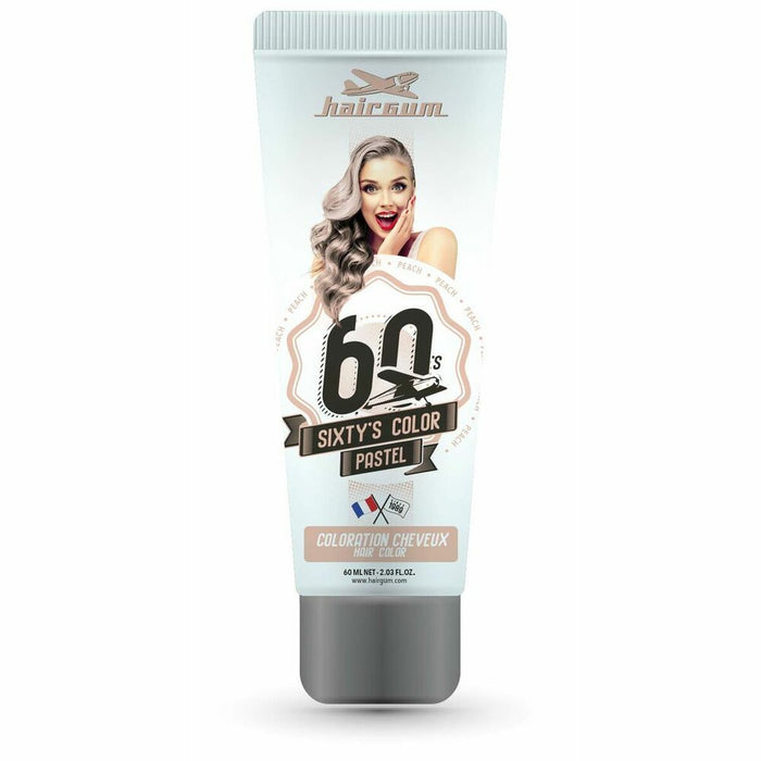 Pusiau laikinas dažas Hairgum Sixty's Color Piersică (60 ml)