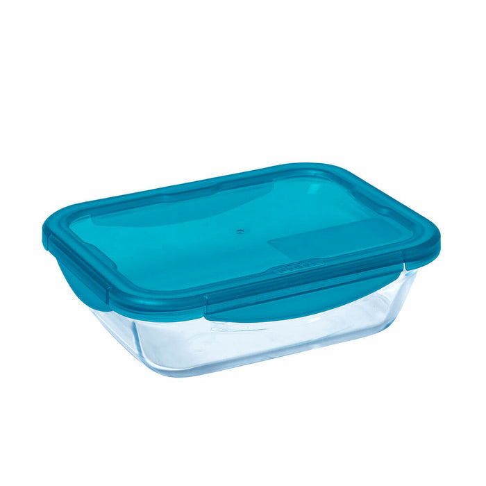 Cutie pentru Prânz Pyrex Cook & Go Geam Albastru (0,8 L)