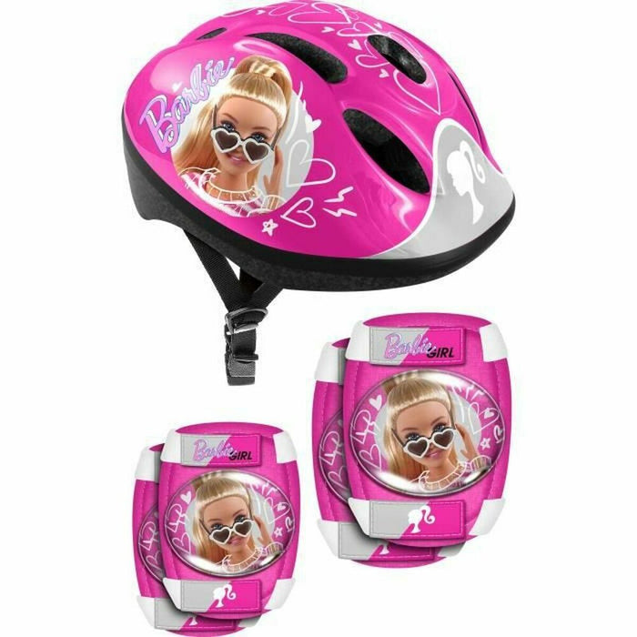 Kit Cască și Genunchiere Barbie