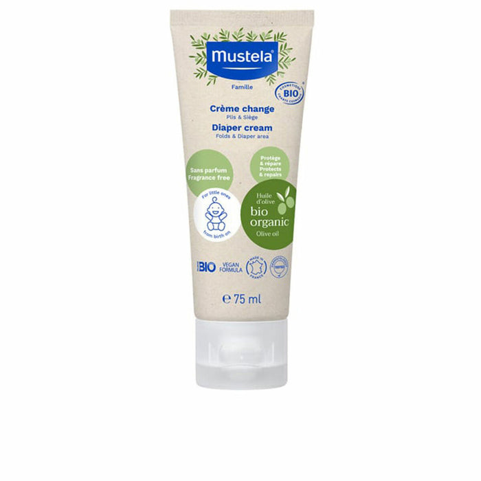 Cremă de Îngrijire Zilnică pentru Zona Scutecului Mustela Bio 75 ml