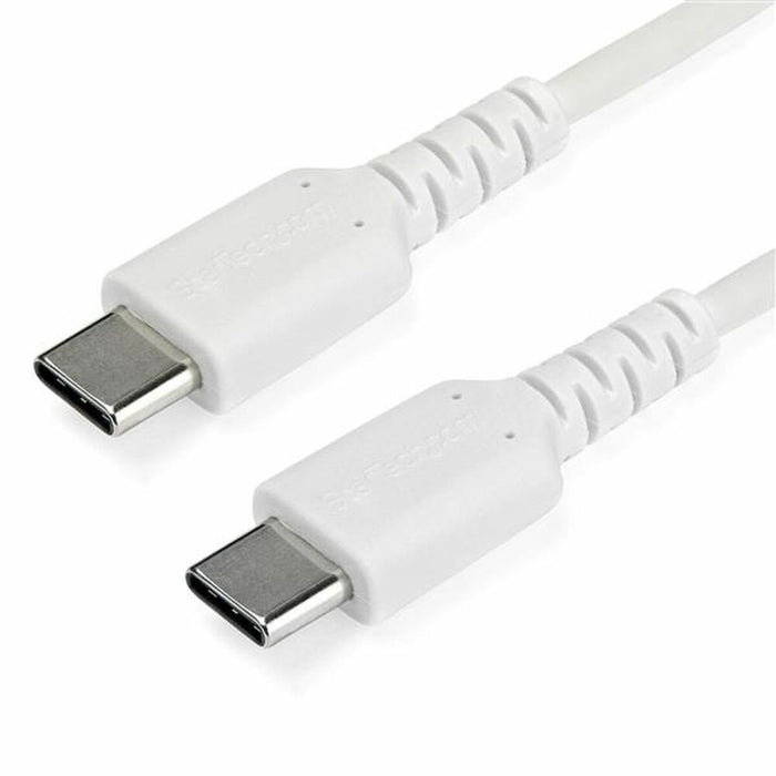 Cablu USB-C Startech RUSB2CC1MW 1 m Alb