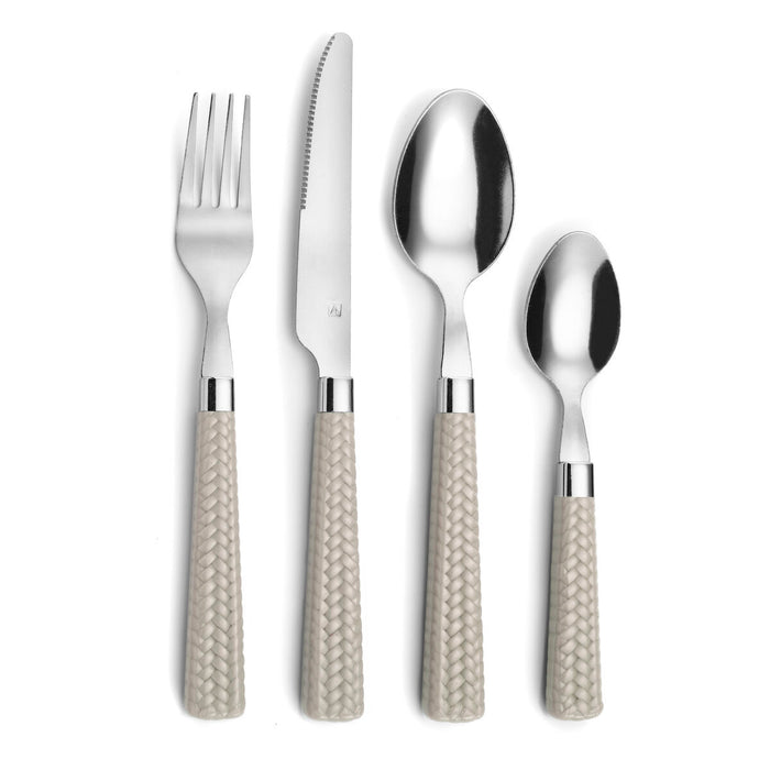Set de Tacâmuri Amefa Paille Gri 24 Unități Metal