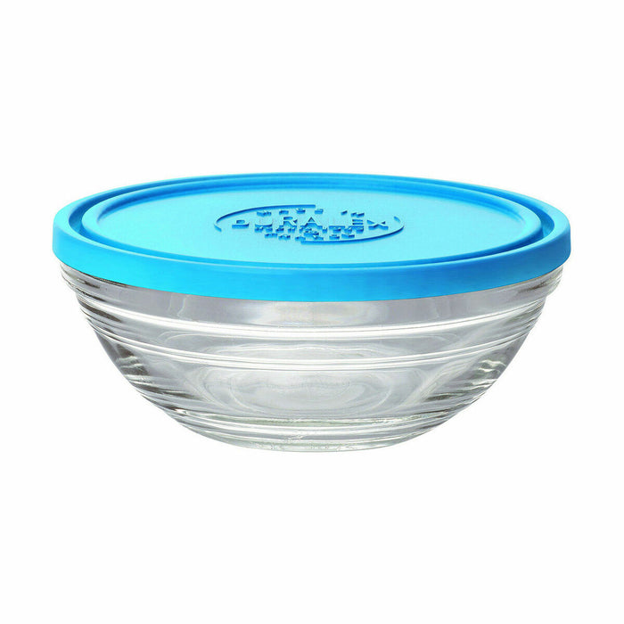 Cutie pentru prânz ermetică Duralex Bol Red Freshbox Albastru (310 ml)