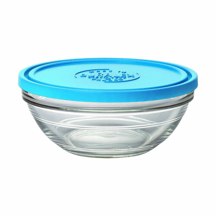 Cutie pentru prânz ermetică Duralex Bol Red Freshbox Albastru (970 ml) (ø 17 x 7 cm)