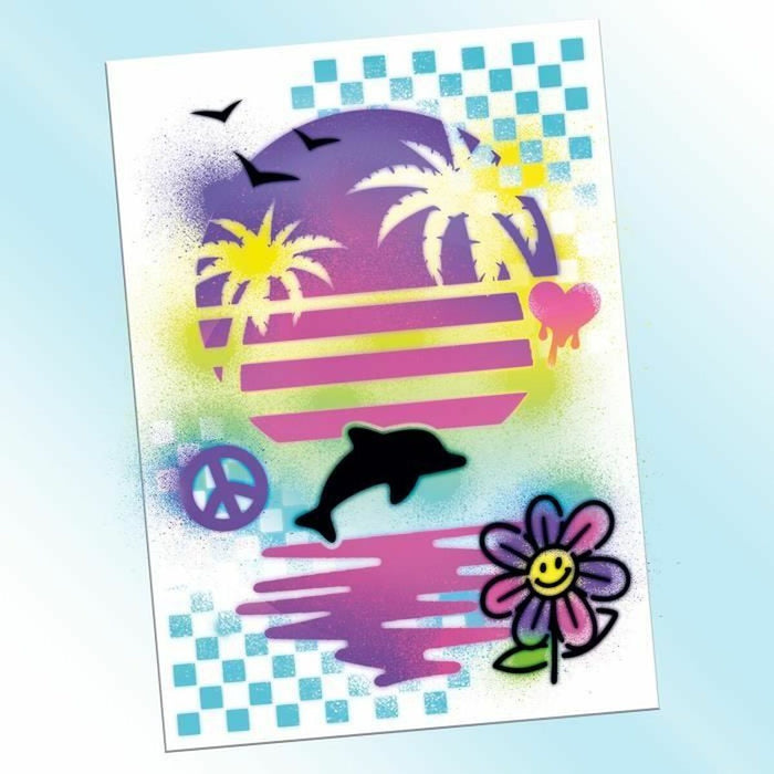 Desene pentru colorat Canal Toys Airbrush Art Poster Creation Alb