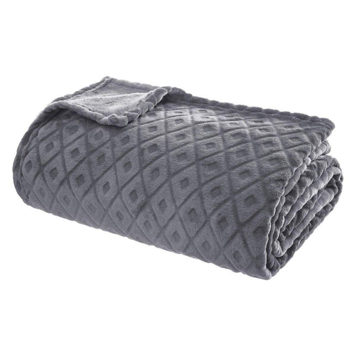 Pătură Atmosphera Plaid Winter Rhombus Gri (230 x 180 cm)