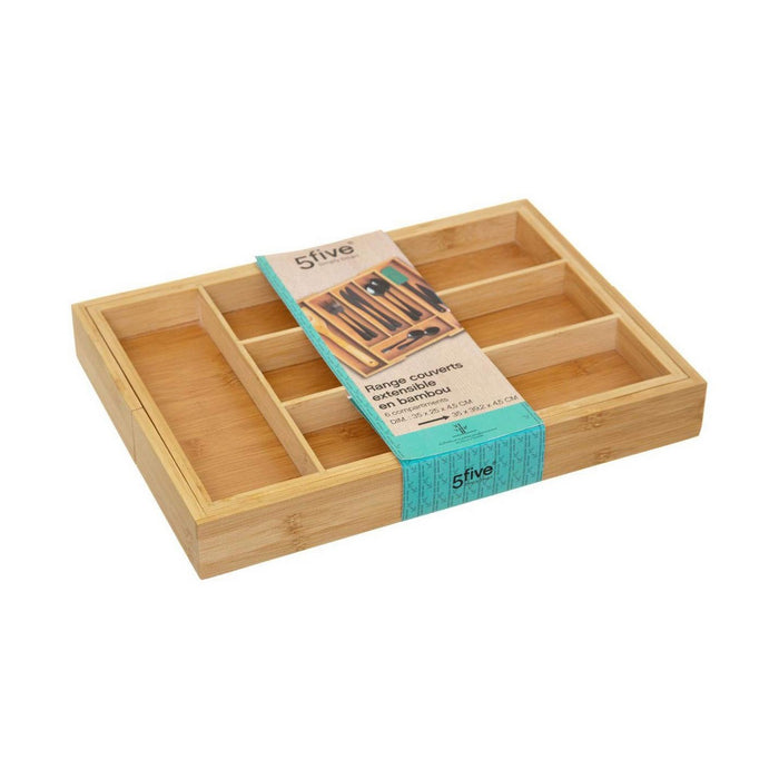 Organizator pentru tacâmuri 5five Lemn Bambus (34 x 25 x 4,5 cm)