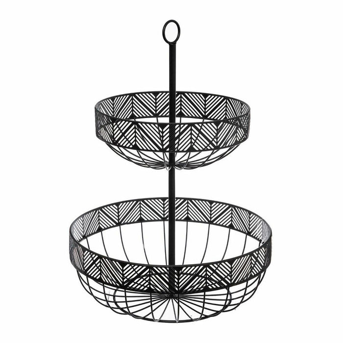Fructieră 5five Negru Metal 30 x 30 x 42 cm