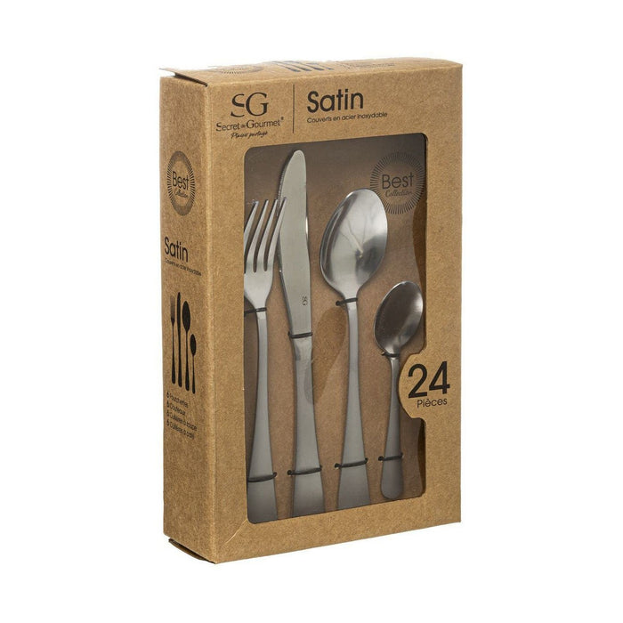 Set de Tacâmuri Satin Oțel Oțel inoxidabil 24 Piese