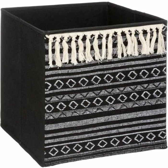 Coș Decorativ Five Etnic Cu ciucuri (31 x 31 x 31 cm)