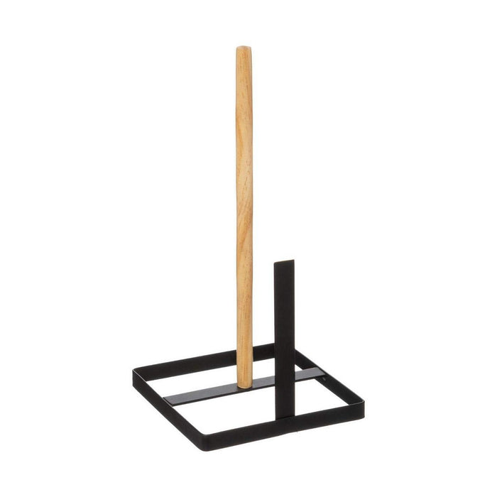 Suport pentru hârtie de bucătărie Secret de Gourmet Lemn Negru (15 x 15 x 30 cm)