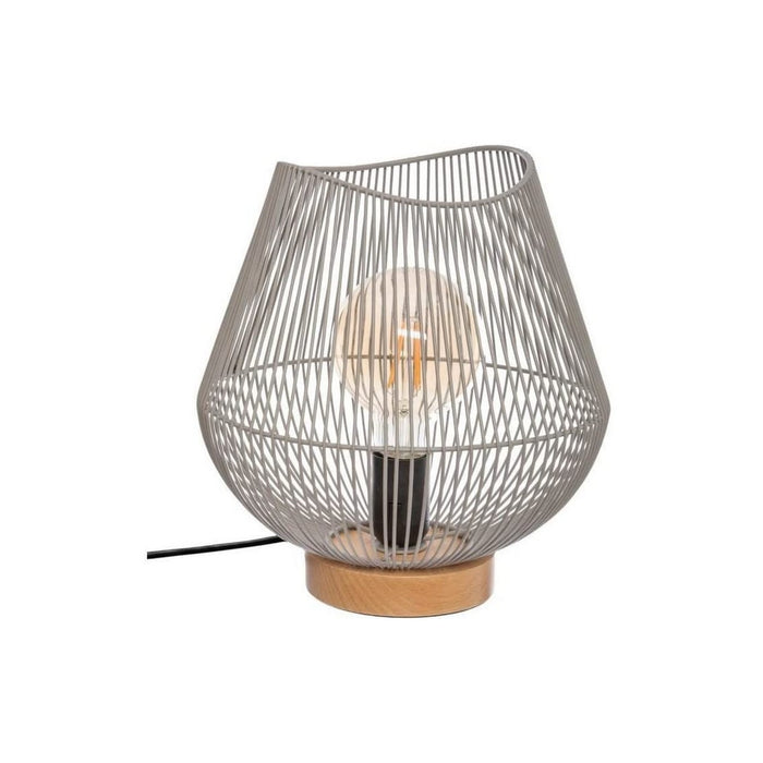 Lampă de masă Atmosphera Jena Gri Metal 40 W (Ø 28 x 26 cm)