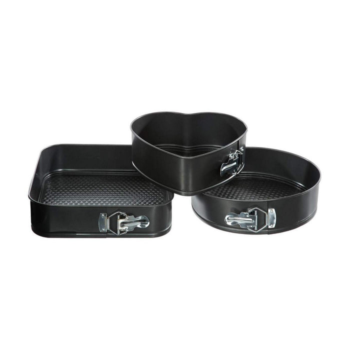 Set de forme de copt detașabile Secret de Gourmet Negru Aluminiu 3 Piese