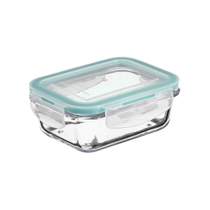 Cutie pentru Prânz 5five 18,5 x 12,5 x 6 cm Geam Albastru Multicolor 800 ml
