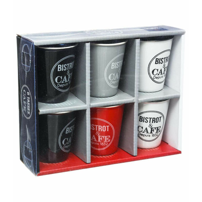 Set de 6 Căni de Cafea 5five Bistrot (110 ml)