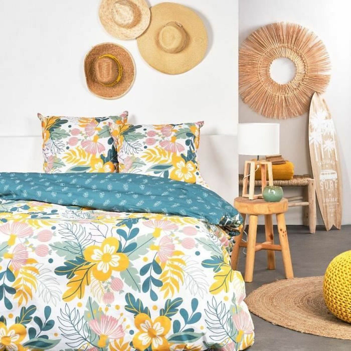 Husă de pilotă TODAY SUNSHINE Floral Multicolor Pat dublu 240 x 220 cm