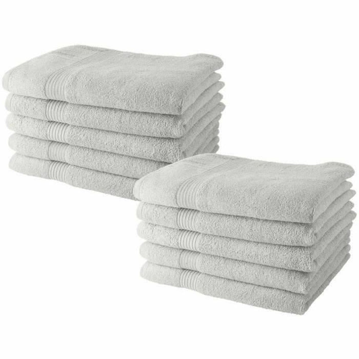 Set de prosoape TODAY Alb 10 Piese 70 x 130 cm