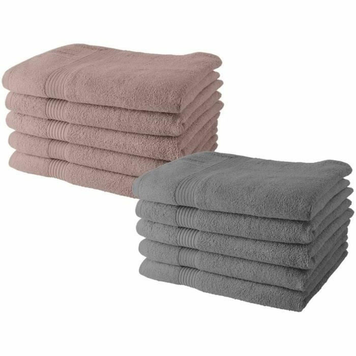 Set de prosoape TODAY Gri 10 Piese 70 x 130 cm
