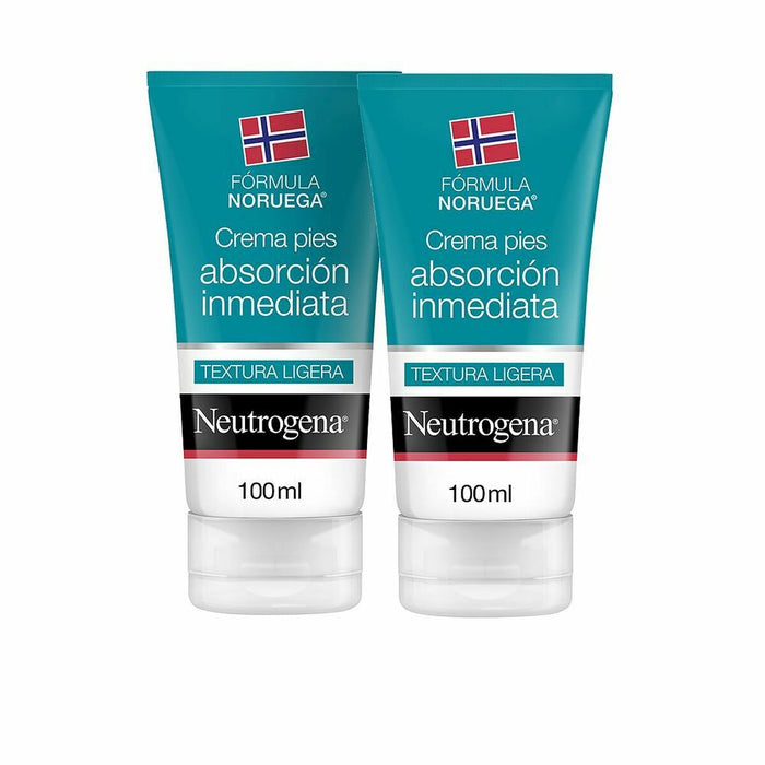 Cremă de Picioare Hidratantă Neutrogena instant Absorbţie (2 x 100 ml)