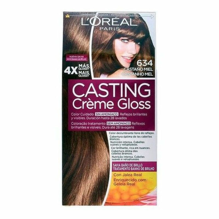 Vopsea Fără Amoniac Casting Creme Gloss L'Oreal Make Up Casting Creme Gloss Nº 634 180 ml
