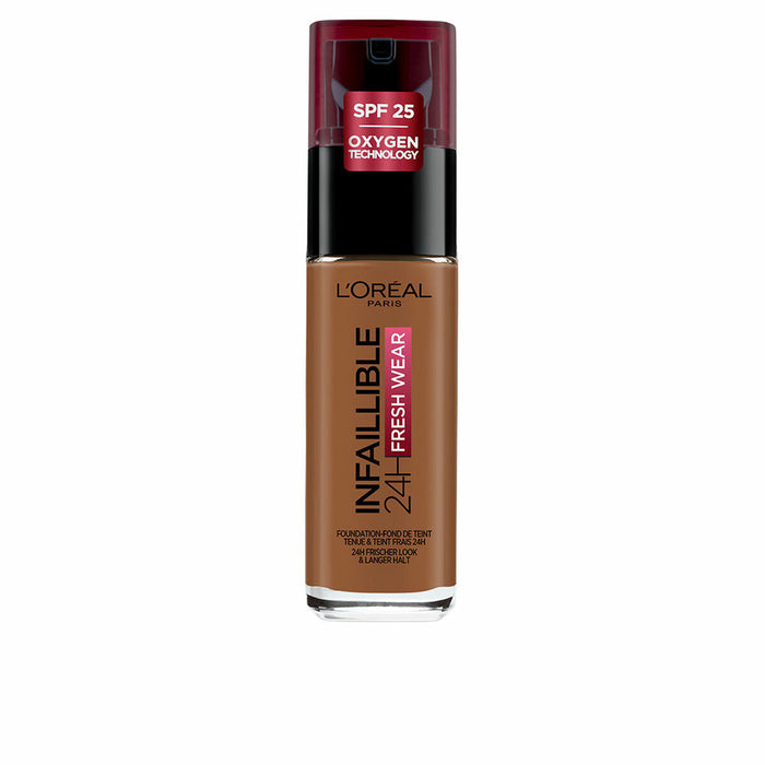 Fond de Ten Fluid L'Oreal Make Up Infaillible 24H Nº 355 Terre de sienne 30 ml