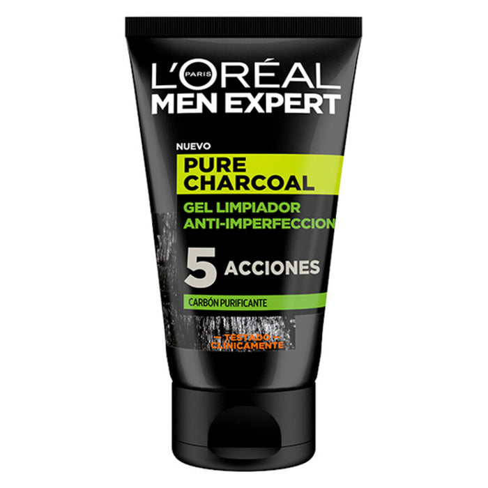 Gel de Curățare pentru Față Pure Charcoal L'Oreal Make Up 107 (100 ml) 100 ml