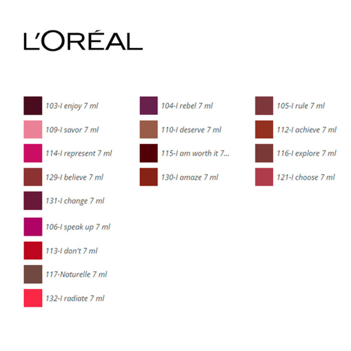 Ruj Rouge Signature L'Oreal Make Up (7 ml) 7 ml