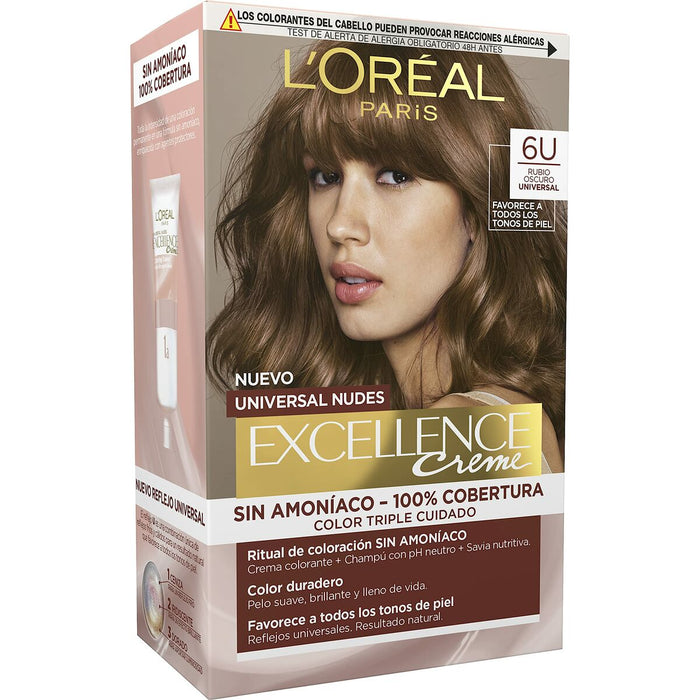 Vopsea Permanentă L'Oreal Make Up Excellence Blond Închis