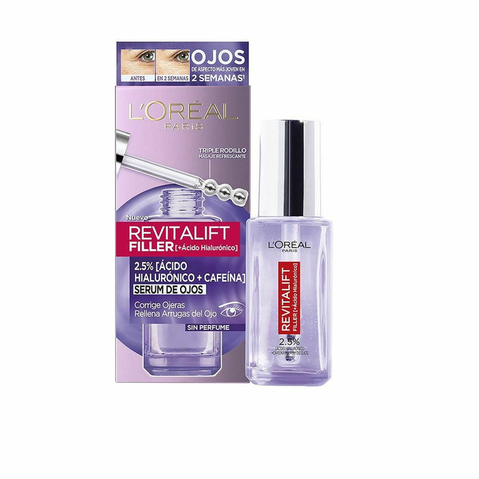 Serum pentru Conturul Ochilor L'Oreal Make Up Revitalift Filler Anticearcăn Antirid 20 ml