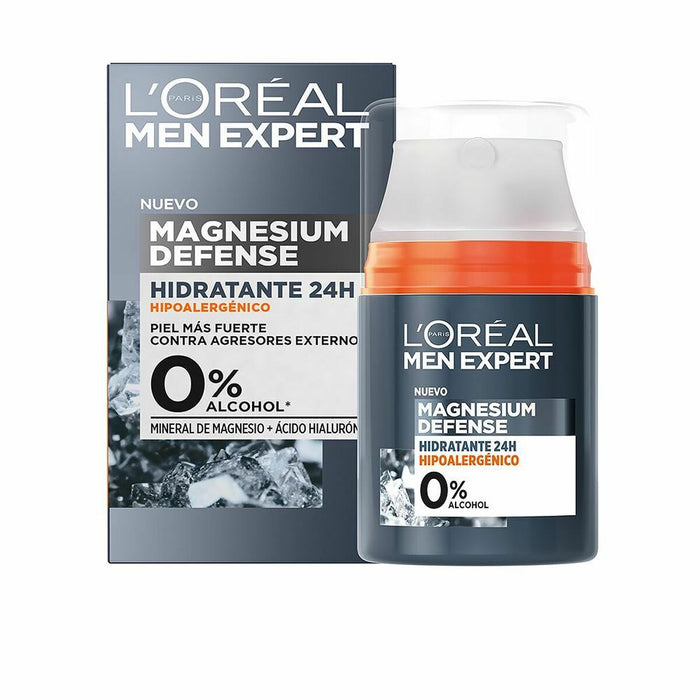 Cremă de Față Hidratantă L'Oreal Make Up Men Expert Magnesium Defense 24 ore 50 ml