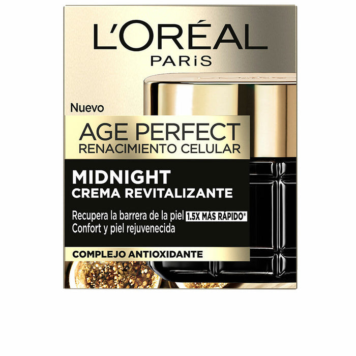 Cremă de Noapte Anti-aging L'Oreal Make Up Age Perfect Revitalizantă 50 ml
