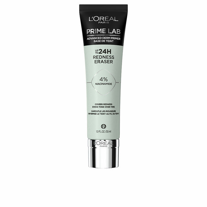 Bază de machiaj pre-make-up L'Oreal Make Up Prime Lab 24H 30 ml Tratament Anti-înroșire