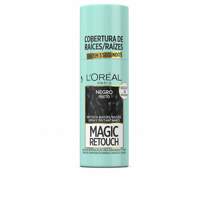 Spray Temporar Corector pentru Rădăcini L'Oréal Paris Magic Retouch Negru 75 ml